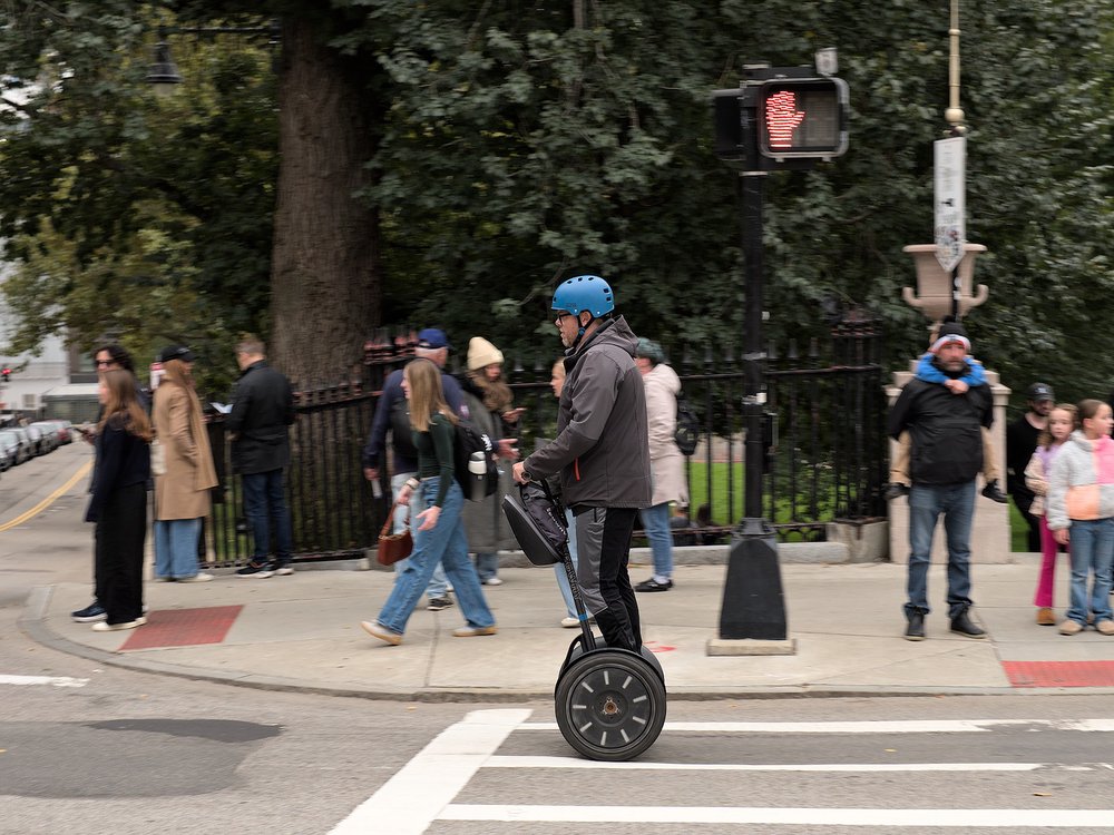 Segway tours are still a thing. Boston Common.
