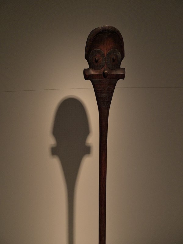 African war club exhibit at PEM. African war club exhibit at PEM.