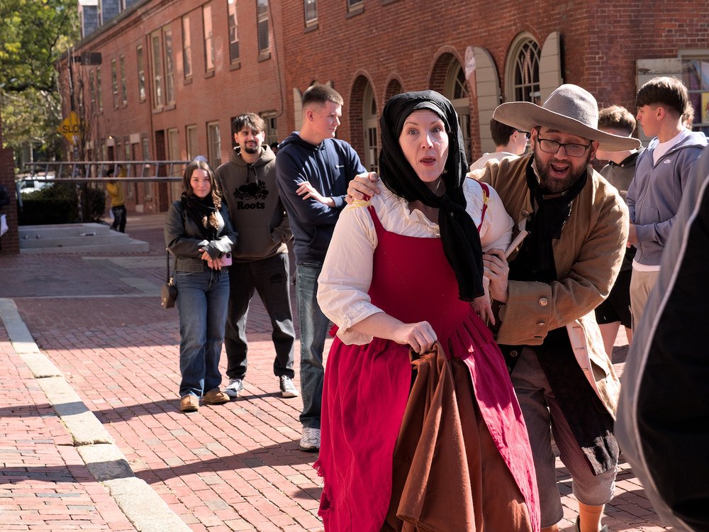 Bridget Bishop arrested on suspicion of witchcraft. Bridget Bishop arrested on suspicion of witchcraft.